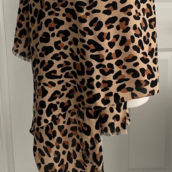 COACH LEOPARD PRINT SCARF - TAGS ON - Picture 5 of 5